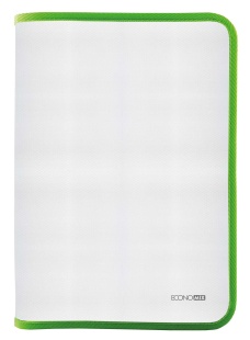 Папка для тетрадей, В5, пластиковая, на молнии, салатовый цвет, ECONOMIX - интернет-магазин optom-k.com