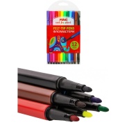 Фломастеры, 12 цветов, "Create Soft Tip", MAXI - интернет-магазин optom-k.com