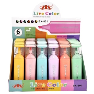 Маркер текстовый, 1,5-4 мм, пастельный, цветной - интернет-магазин optom-k.com