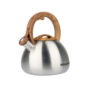 Чайник, 2,7л, бакелитовая ручка, металлический, со свистком, "Classic", RINGEL - интернет-магазин optom-k.com