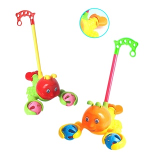 Каталка, цветная, на палочке 38 см, в пакете 21х25х14 см - интернет-магазин optom-k.com