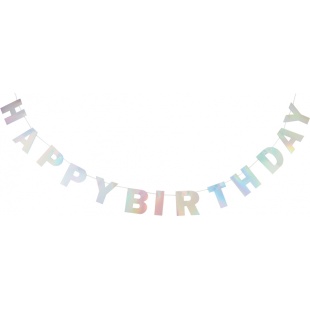 Гірлянда-банер, 1,2 м, 6х6 см, Happy Birthday, MAXI - інтернет-магазин optom-k.com