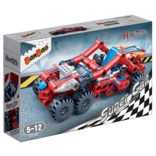 Конструктор, 128 деталей, в коробке 19х14х4 см, "Супер автомобиль. Эллиот", BanBao - интернет-магазин optom-k.com