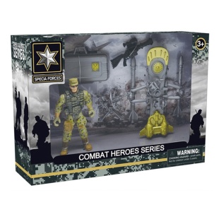 Фигурка военного, с оборудованием, в коробке 24.5 х 6.3 х 17.5, DIY TOYS - интернет-магазин optom-k.com