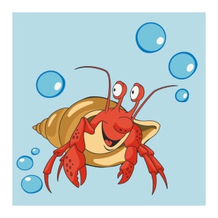 Картина по номерам, 30х30 см, с набором красок и 3 кисточками, "Краб в мушле" - интернет-магазин optom-k.com