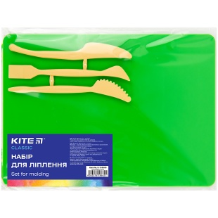 Дошка для ліплення, 180х250 мм, пластикова, зі стеками, зелений, "Kite Classic", KITE канцелярія - інтернет-магазин optom-k.com