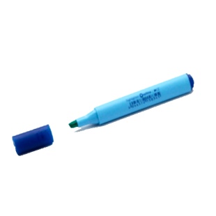 Маркер текстовый, 2-3 мм, треугольный, синий пастель, OPTIMA - интернет-магазин optom-k.com