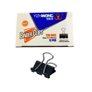 Упаковка биндеров, 19 мм, 12 шт в уп, YizhWang - интернет-магазин optom-k.com