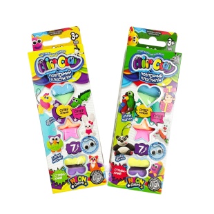 Тісто для ліпки, 70 г, 7 кольорів, в коробке 2х6х16 см, "Air clay", Danko Toys - інтернет-магазин optom-k.com