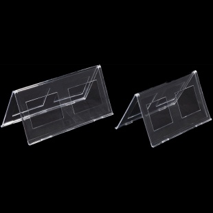 Подставка информационная, акриловая, треугольная, прозрачная, KEJEA - интернет-магазин optom-k.com