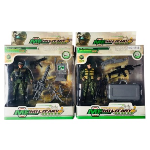 Фигурка военного, 2 вида, с оборудованием, в коробке 16 х 4 х 22 см, DIY TOYS - интернет-магазин optom-k.com