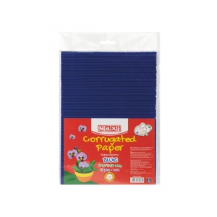 Гофрокартон, А4, 160±10 г/м2, синий цвет, MAXI - интернет-магазин optom-k.com