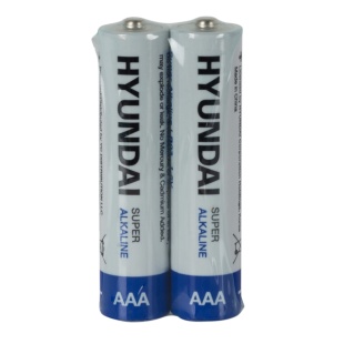 Спайка батарейок, 1.5 V, AAА, 2 шт. в спайці, "Shrink 2 Alkaline", HYUNDAI - інтернет-магазин optom-k.com