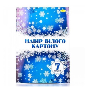 Картон білий, А4, 7 аркушів, 230 г/м2, односторонній, "Premium", КП Плюс - інтернет-магазин optom-k.com