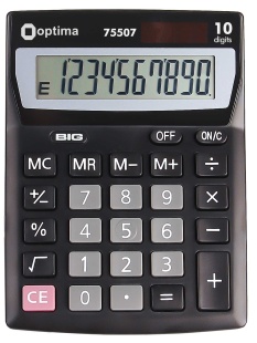 Калькулятор, 10 разрядов, 137х103х32 мм, настольный, OPTIMA Калькулятор, 10 разрядов, 137х103х32 мм, настольный, OPTIMA - интернет-магазин optom-k.com