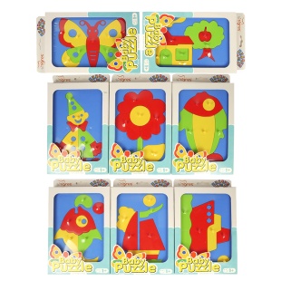 Пазл пластиковий, розвиваючий, 24x16x2,5 см, "Baby puzzles", Wader  - інтернет-магазин optom-k.com