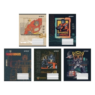 Тетрадь, 18 листов, клетка, гибридный лак + УФ лак, "TF", KITE тетради и альбомы - интернет-магазин optom-k.com