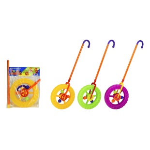 Каталка колесо, на палке 26 см, в пакете 32х28х5 см - интернет-магазин optom-k.com