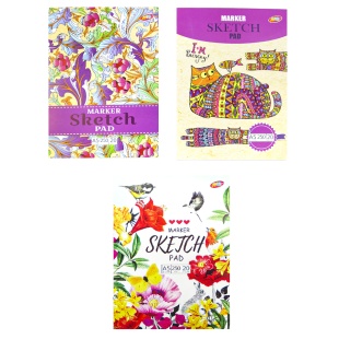 Скетчбук клееный, А5, 20 листов, мягкая обложка - интернет-магазин optom-k.com