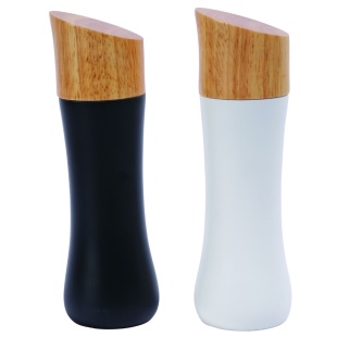 Набор мельниц, 16,5 см, дерево, керамика, соль/перец, белый/черный, "Zira", RINGEL - интернет-магазин optom-k.com