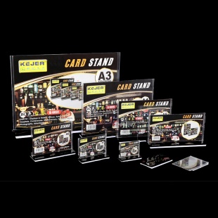 Подставка настольная для рекламы/меню, А7, горизонтальная, KEJEA - интернет-магазин optom-k.com