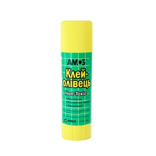 Клей-карандаш, 15 г, Amos - интернет-магазин optom-k.com