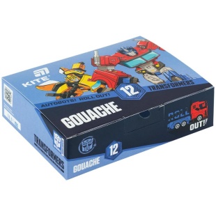 Гуашь, 12 цветов, 20 мл, TF, KITE канцелярия - интернет-магазин optom-k.com