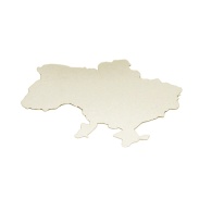 Наклейка-термо, 7х10 см, светоотражающая, "Карта Украины" - интернет-магазин optom-k.com