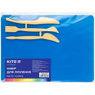 Дошка для ліплення, 180х250 мм, пластикова, зі стеками, синій, "Kite Classic", KITE канцелярія - інтернет-магазин optom-k.com