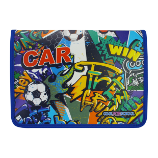 Папка для тетрадей, В5, пластиковая, на молнии, "Car", COOLFORSCHOOL - интернет-магазин optom-k.com