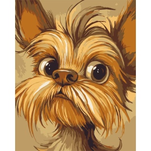 Картина по номерам, 40х50 см, с набором красок и 3 кисточками, "Йоркширский терьер" Картина по номерам, 40х50 см, с набором красок и 3 кисточками, "Йоркширский терьер" - интернет-магазин optom-k.com