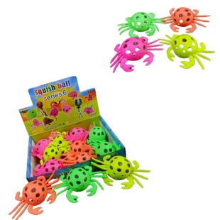 Антистресс, 5х8 см, цветной, "Краб" - интернет-магазин optom-k.com