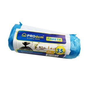 Упаковка пакетов для мусора, 35 л, 30 штук, "Продом" - интернет-магазин optom-k.com