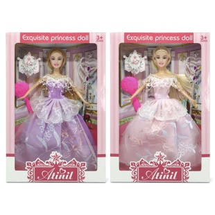 Кукла, в бальном платье, в коробке с окном 22 х 5.5 х 33 см, с аксессуарами, микс, DIY TOYS - интернет-магазин optom-k.com