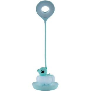 Настольная лампа, LED с аккумулятором, зеленый, Cloudy Bear, KITE канцелярия - интернет-магазин optom-k.com