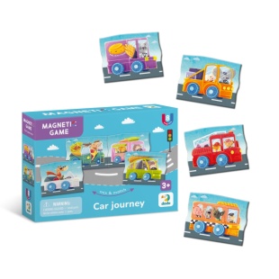 Игра магнитная, 8 элементов, в коробке 14х10х3 см, "Автомобильное путешествие", DODO. - интернет-магазин optom-k.com