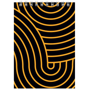 Блокнот на спирали, А6, 48 листов, клетка, мягкая обложка, желтый, AXENT - интернет-магазин optom-k.com