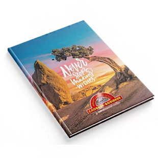 Тетрадь-словарь, 14х21 см, 48 листов, твердая обложка, "Найрозумніший", Закат в пустыне, Аркуш - интернет-магазин optom-k.com