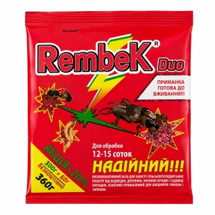 Інсектицид, 360 г, пшоно від ведмедки, червоного кольору, "Rembek" - інтернет-магазин optom-k.com