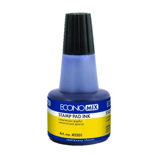 Краска штемпельная, 30 мл, черный цвет, ECONOMIX - интернет-магазин optom-k.com