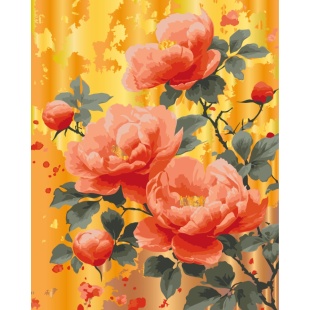 Картина по номерам, 40х50 см, с набором металлизированных красок и 3 кисточками "Золото роз" Картина по номерам, 40х50 см, с набором металлизированных красок и 3 кисточками "Золото роз" - интернет-магазин optom-k.com