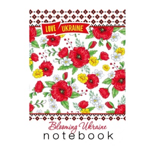 Блокнот на скобе, А6, 48 листов, клетка, мягкая обложка, матовая ламинация, Мандарин - интернет-магазин optom-k.com