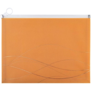 Папка на молнии, А5+, 180 мкм, zip-lock, "Waves-1", AXENT - интернет-магазин optom-k.com