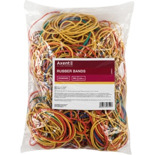 Резинки для денег, 500 г, цветные, "Standard", AXENT - интернет-магазин optom-k.com