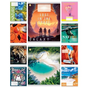 Тетрадь, 60 листов, клетка, "Мікс", Тетрада - интернет-магазин optom-k.com