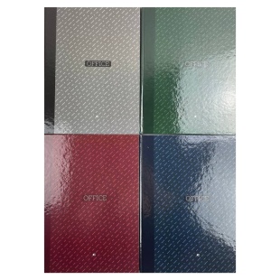 Книга канцелярская, А4, 96 листов, линия, твердая цветная обложка, "Office notebook". Art Print - интернет-магазин optom-k.com