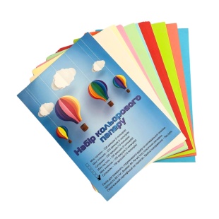 Папір, А4, 80 г/м2, 100 аркушів, 10 кольорів, Mondi Coloured - інтернет-магазин optom-k.com