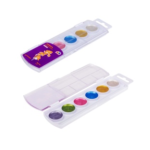 Акварель, 6 цветов, пластиковая упаковка, без кисточки, "Творчество", ГАММА'UA - интернет-магазин optom-k.com