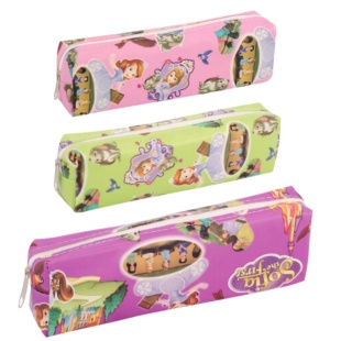 Пенал-косметичка, 18х6х4см, 1 отделение, цветной, "Принцесса София" - интернет-магазин optom-k.com