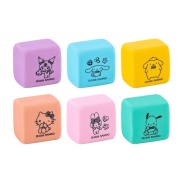 Набір гумок, 6 штук,  у пластиковому боксі, Hello Kitty and Friends, KITE канцелярія - інтернет-магазин optom-k.com